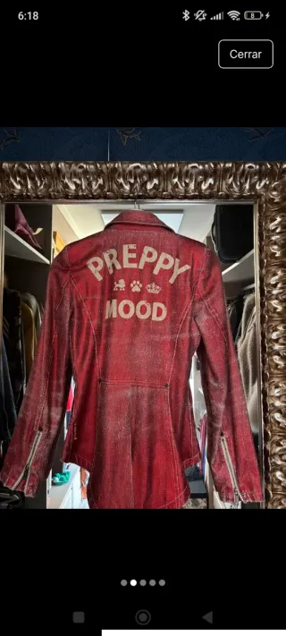 Chaqueta Highly Preppy Roja Talla XS