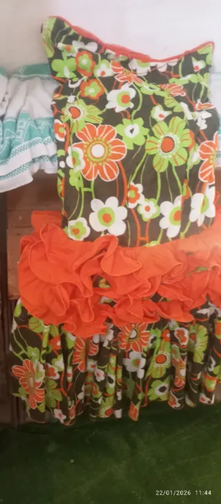 Traje de flamenca estampado floral