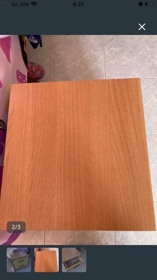 Cajonera 2 cajones madera y plástico