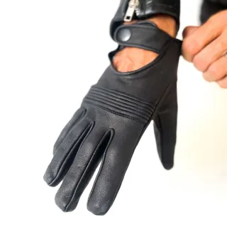 Guantes de cuero XL estilo policía