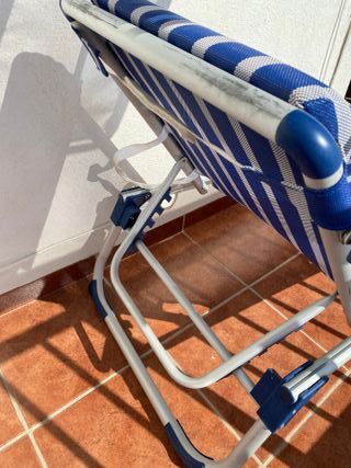 4 Tumbonas Plegables Playa