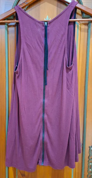 Camiseta larga calavera geométrica cremallera