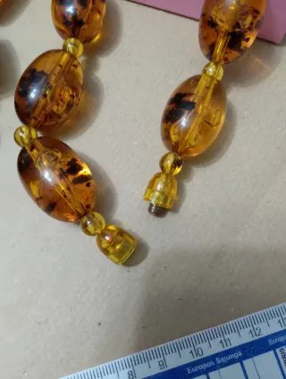 Imponente collana simil ambra