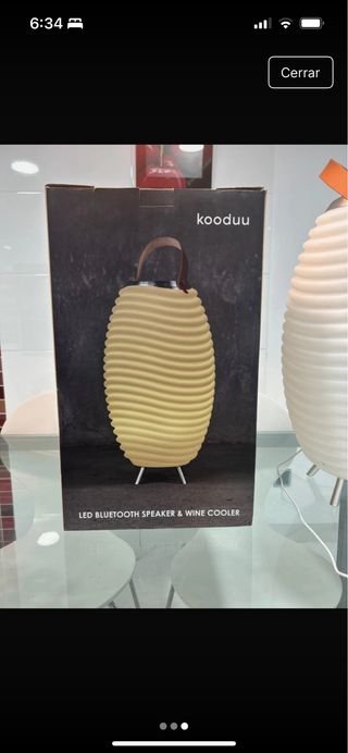 Lámpara Altavoz Cubitera Koodu LED Bluetooth