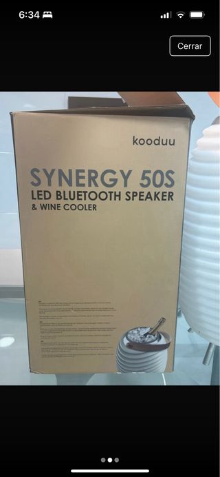 Lámpara Altavoz Cubitera Koodu LED Bluetooth