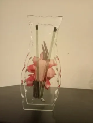 Jarrón Decorativo Rosas Rojas