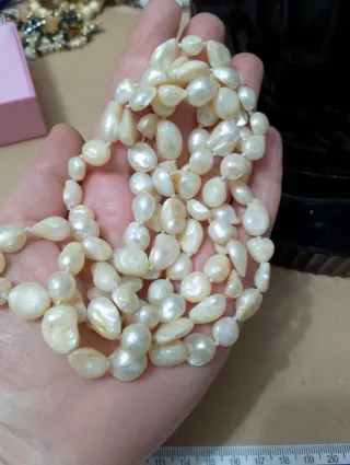 Lunga collana perle scaramazze