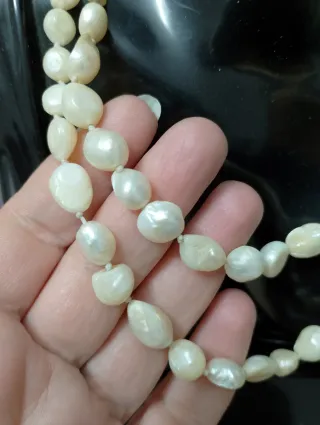 Lunga collana perle scaramazze