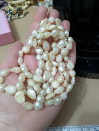 Lunga collana perle scaramazze