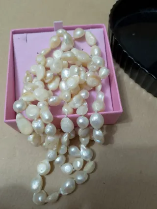 Lunga collana perle scaramazze