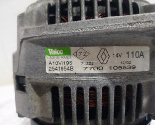 7700105539 alternador renault kangoo f kc0 144504