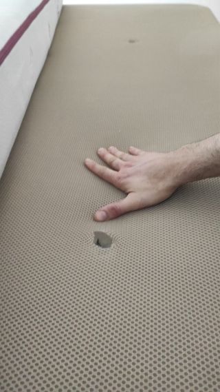 Canapé 150x190x33cm Madera y Beige