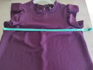 Top manica corta viola taglia XXL