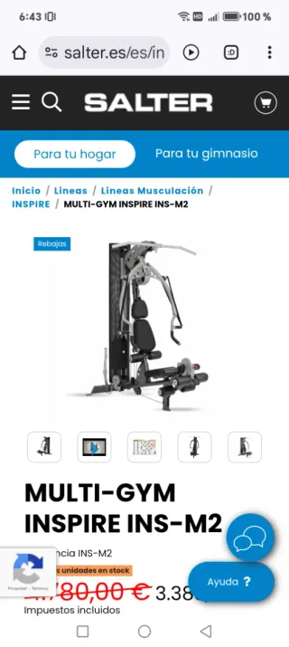 Vendo Multiestacion Salter Inspire M2