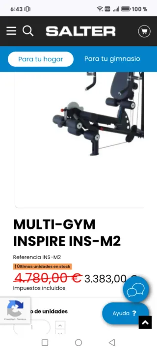 Vendo Multiestacion Salter Inspire M2