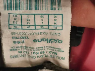 Patines en línea Oxelo rosas y negros