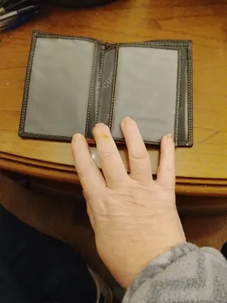 Portafoglio Coveri World nero e rosso da uomo