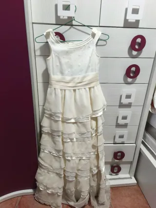 Vestido de comunión niña elegante
