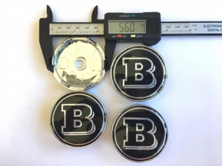 CENTRO DE RUEDA BRABUS 60mm NEGRA