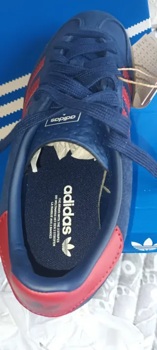 Adidas Gazelle Indoor J Azul/Rojo Talla 37.5