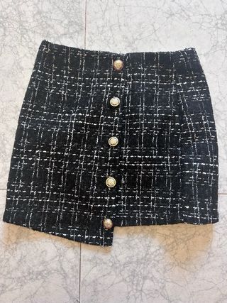 Conjunto Chaqueta y Falda Tweed