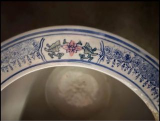 Vaso Ceramica Porcellana Decorato