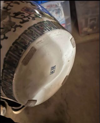 Vaso Ceramica Porcellana Decorato