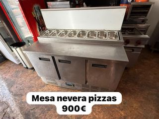 Mesa nevera para pizzas