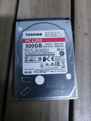 Disco Duro Toshiba L200 500GB 2.5" SATA