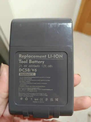 Batería Lyon para aspiradora V6