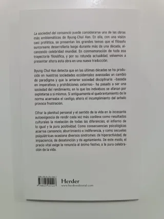 La sociedad del cansancio: Cuarta Edición Espec...