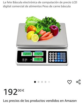 Báscula electrónica precio LCD