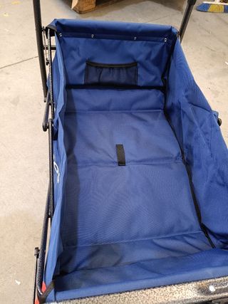 Carro de mano con barra de empuje telescópica