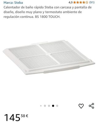 Calentador baño Steba - Secatoallas