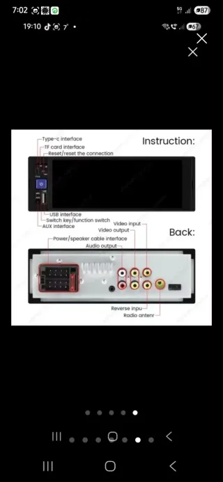 Radio Coche 1 DIN Android Auto CarPlay