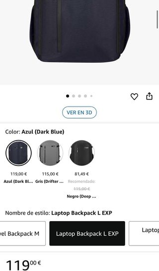 Mochila Samsonite Roader Expandible Azul