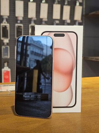 IPHONE 15 256GB ROSA 100% BATTERIA