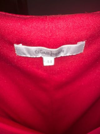 Vestido rojo fiesta volantes