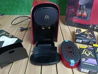 Cafetera L'Or Barista Sunset Rubis Philips Roja