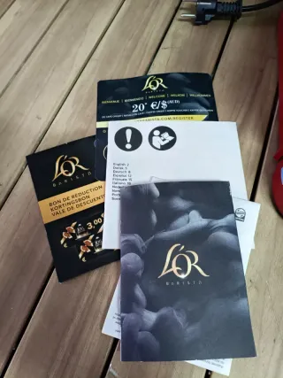 Cafetera L'Or Barista Sunset Rubis Philips Roja