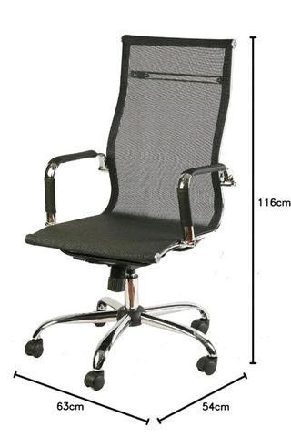 Sillón, Acero y Tejido de Malla Transpir