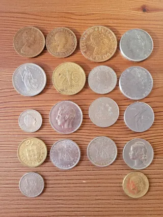 Collezione di monete. Altre monete inglesi aggiunte