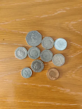 Collezione di monete. Altre monete inglesi aggiunte