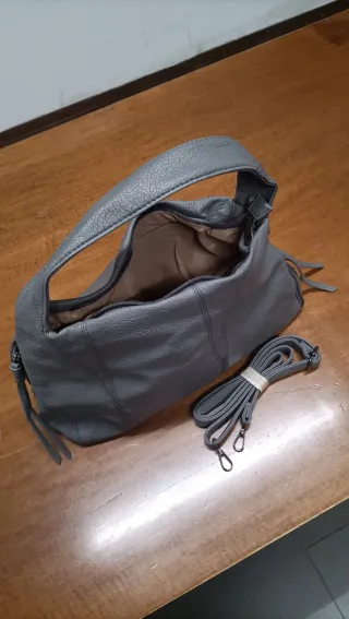Borsa donna similpelle grigia