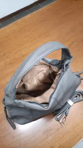 Borsa donna similpelle grigia