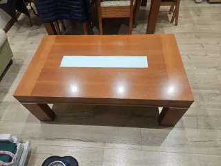 Mesa de centro madera y cristal