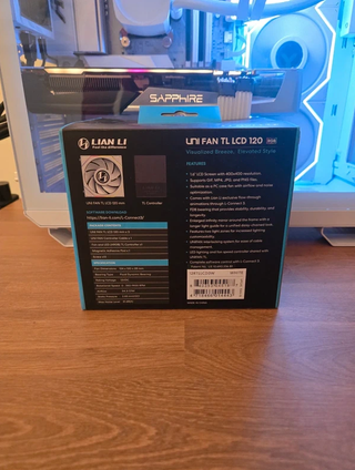 Lian Li Uni Fan TL LCD 120 RGB - Pack 3 Branco