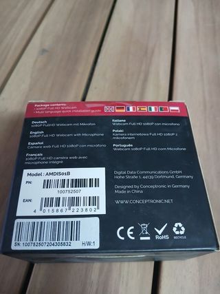 Conceptronic Amdis cámara Web 2 MP 1920