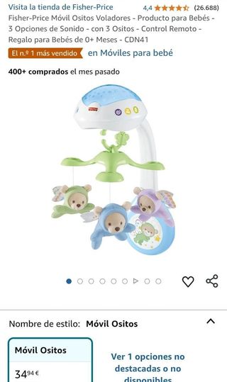 Fisher-Price Móvil Ositos Voladores