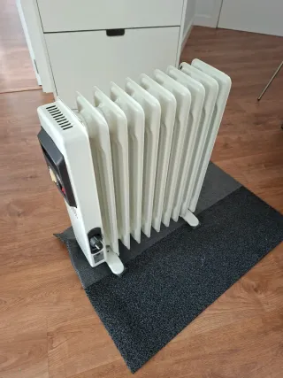 Radiador de aceite blanco